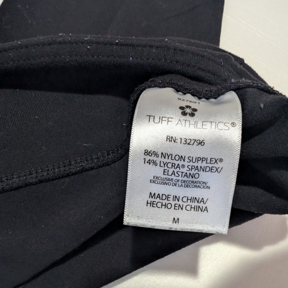 🛍️4 For $15🛍️Tuff Athletics Black Leggings - Picture 3 of 6